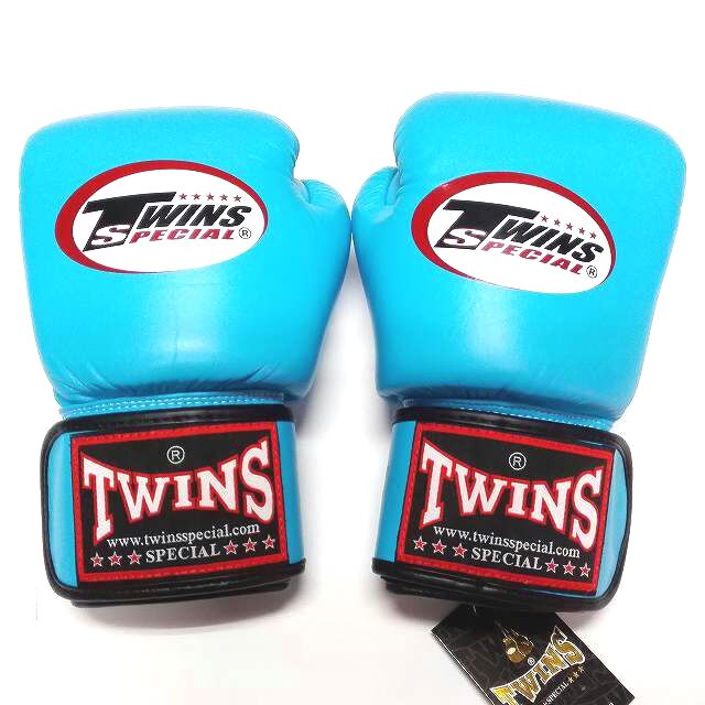 TWINS SPECIAL ボクシンググローブ 14oz 水色/ボクシング/ムエタイ/グローブ/キック/フィットネス/本革製