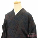 【50%OFF】【GWセール開催中!】【中古】 紬 大島紬 横双 レディース 正絹 紺 菊 身丈163cm 裄丈65.5cm 仕立て上がり着物 カジュアル【中古...