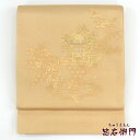 【中古】 袋帯 ふくろ帯 礼装用 フォーマル用 リサイクル レディース 正絹 ベージュ 刺繍 神輿 長さ454cm 幅32cm 仕立て上がり帯 リサイクル帯 送...