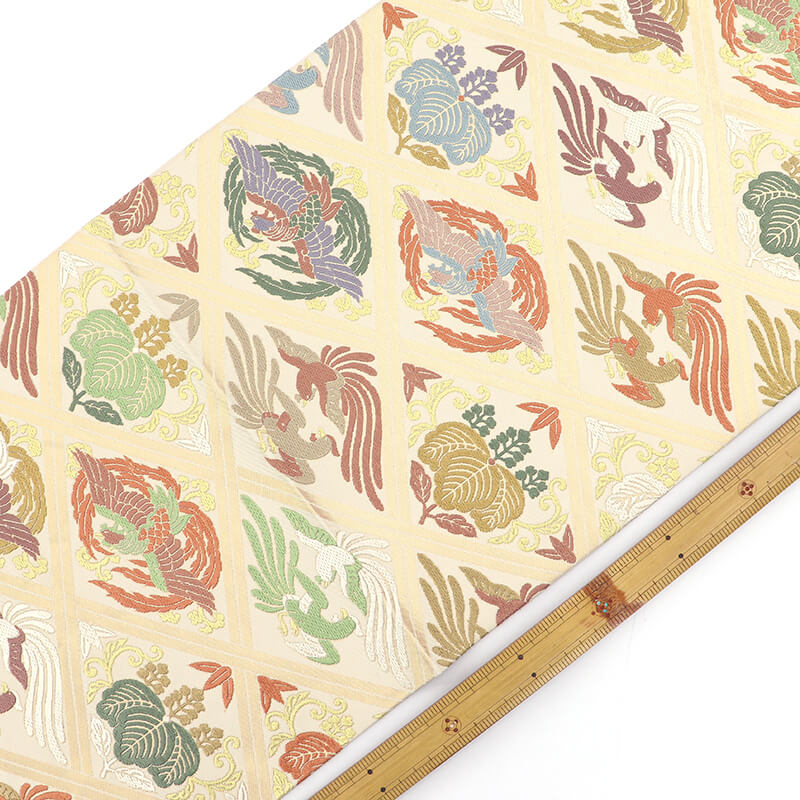 【中古】 袋帯 正絹 川島織物 六通柄 ベージュ 金 長さ443cm 幅31cm リサイクル 和装 礼装 フォーマル 着物 仕立て上がりリサイクル帯 送料無料 即日発送