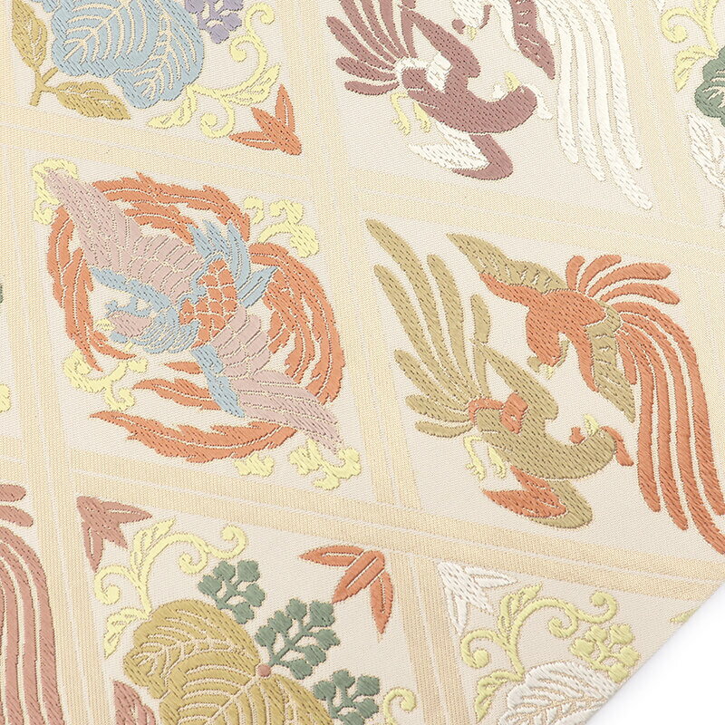 【中古】 袋帯 正絹 川島織物 六通柄 ベージュ 金 長さ443cm 幅31cm リサイクル 和装 礼装 フォーマル 着物 仕立て上がりリサイクル帯 送料無料 即日発送