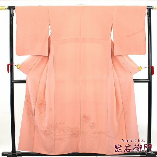 【中古】付下げ 色無地 刺繍 レディース 正絹 桃 身丈157cm 裄丈69.5cm 仕立て上がり着物 フォーマル リサイクル着物 リユース着物 即日発送 【中古】付下げ 色無地 刺繍 レディース 正絹 桃 身丈157cm 裄丈69.5cm 仕立て上がり着物 フォーマル リサイクル着物 リユース着物 即日発送