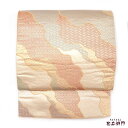 【中古】 袋帯 ふくろ帯 リサイクル 正絹 フォーマル 礼装用 六通柄 ゴールド 長さ425cm 幅30cm