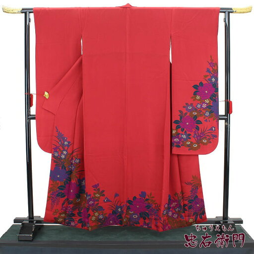 【お買い物マラソンポイント5倍】 【中古】 振袖 中古 リサイクル 正絹 レディース 成人式 レッド 身丈161cm 裄丈67.5cm モダン柄 花柄 仕立て上がり着物 振り袖 送料無料 即日発送 【お買い物マラソンポイント5倍】 【中古】 振袖 中古 リサイクル 正絹 レディース 成人式 レッド 身丈161cm 裄丈67.5cm モダン柄 花柄 仕立て上がり着物 振り袖 送料無料 即日発送