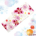 【新品】 浴衣 レディース ゆかた フリーサイズ 単品 綿 花火大会 夏祭り 白 ピンク 赤 黄 梅 水玉 かわいい