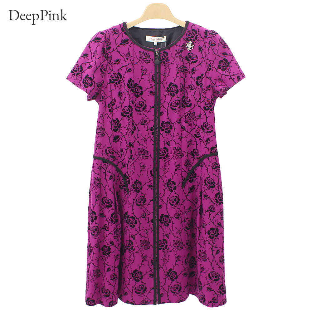 Saleスーパービューティー今季春夏　花柄＆レース　ワンピース　ピンク系44XL Saleスーパービューティー今季春夏 花柄＆レース ワンピース ピンク系