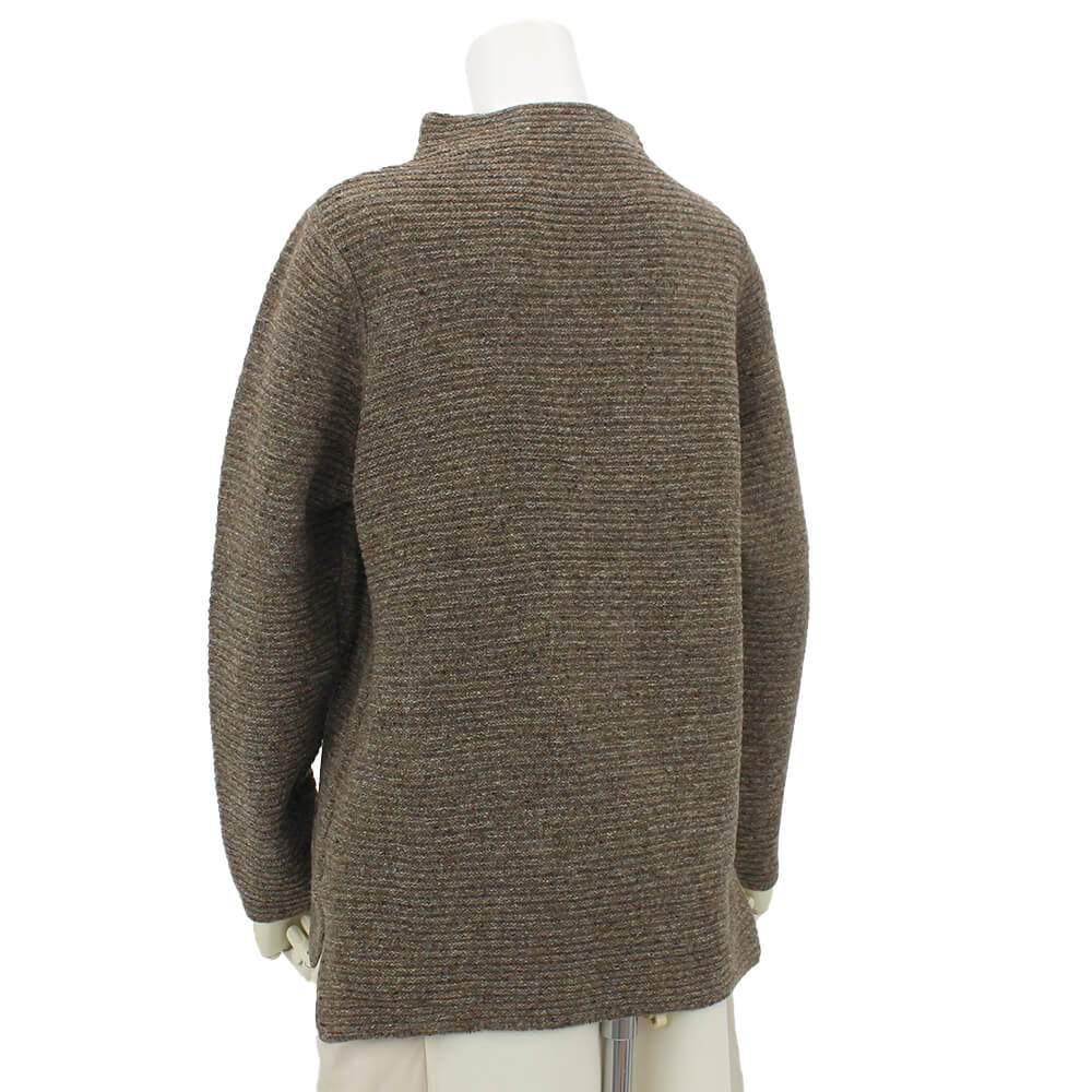 ビスコンティ＆きもの忠右衛門の【ポイント5倍】【冬物レディースSALE｜超得ニット】【Fashion THE SALE】ニット レディース ミックス織り あったか ざっくり 長袖 スタイリッシュ カジュアル ドレッシー 2025年秋冬 40号 フリーサイズ サンドール デルコッソ｜アングル3