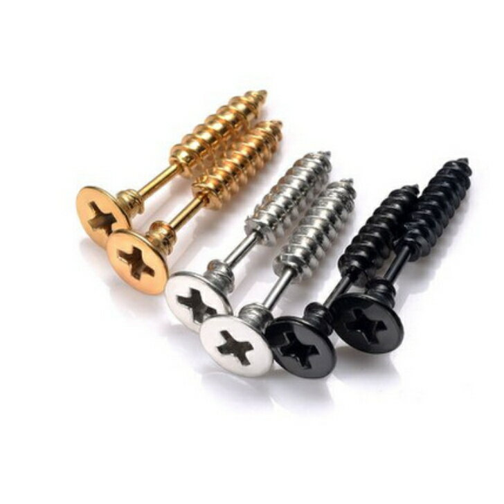 【片耳】サージカルステンレス 錆びないピアス 荒れないピアス ボディピアス ネジピアス ボルトピアス ..