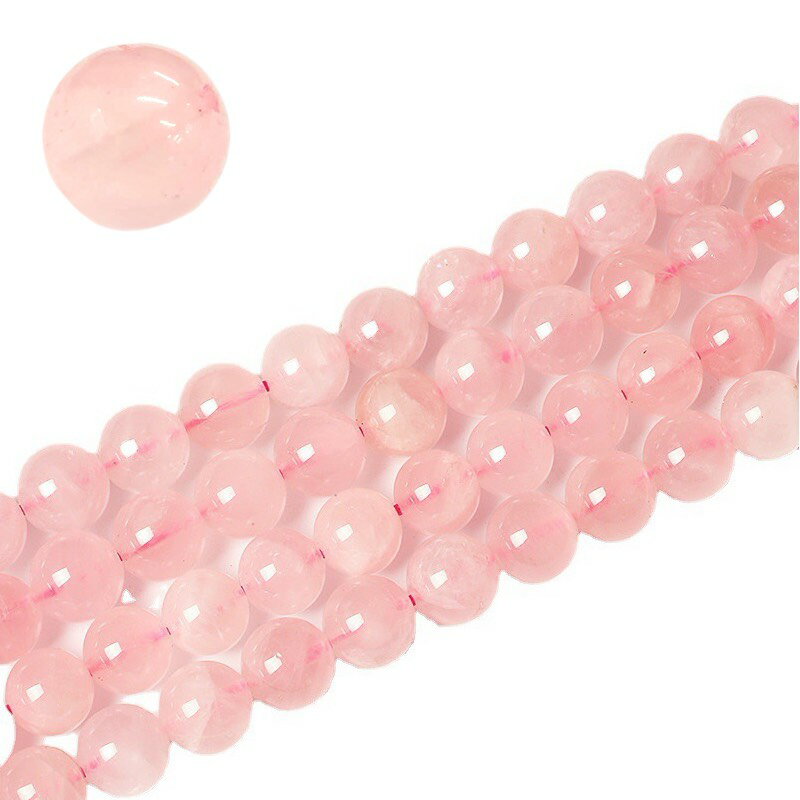 【1粒】高品質マダガスカル産 ローズクォーツ 粒売り 天然石卸専門 天然石 パワーストーン 恋愛成就 や..