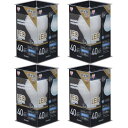 【4個セット】LEDフィラメント電球 E26 40W相当 LDA4N-G/D-FCled 照明 ライト 電球 E26口金 一般電球 485lm 密閉型器具対応 調光器対応 アイリスオーヤマ 昼白色相当・電球色相当/クリア・ホワイト