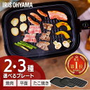 ホットプレート 焼肉\レビュー300件突破★/大型 アイリスオーヤマ 2枚 3枚《ランキング1位》たこ焼きプレート 焼肉プレート 網焼き パーティー 平面プレート 卓上 たこ焼き器 平面 フッ素加工 保温 シンプル 多機能 コンパクト 蓋付き IHA-A20 IHA-A30【06A】