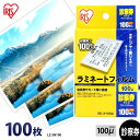 【ほぼ全品P5倍★土日限定】ラミネートフィルム 診察券サイズ 100枚 100ミクロン LZ-SN100 通常タイプ 100μ アイリスオーヤマ ラミネーター ...