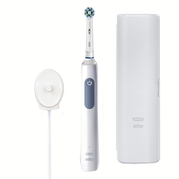 オーラルB 電動歯ブラシ オーラルb ブラウン BRAUN OralB 丸形回転 Pro2 ブルー デンタルフロスセット ホワイト D5055133XBL-FLBRAUN 回転式 電動ブラシ 歯ブラシ Pro2 PRO2000 デンタルフロス 歯磨き 【D】【H】