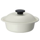 家庭用品 鍋 フライパン野田琺瑯 ココナベ(個々鍋)小 乳白 KO-19MW野田琺瑯 KO-19MW 鍋 個々鍋 ココナベ 1人用 ボウル IH対応 1人鍋 琺...