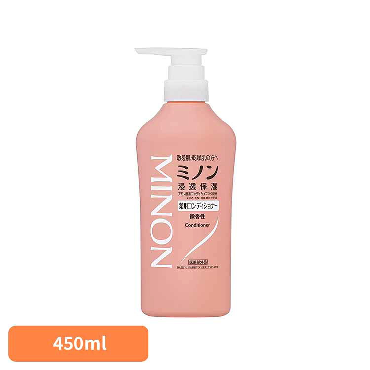 【400円OFFクーポン★くらしに＋】 ミノン 薬用ヘアコンディショナー450ml ミノン 敏感肌 うるおい 乾燥 第一三共ヘルスケア 【B】