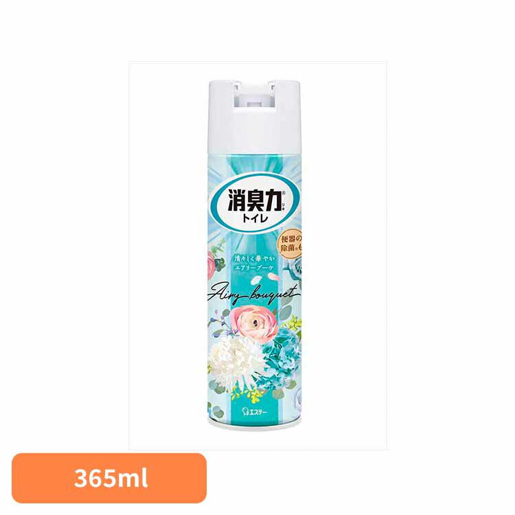 トイレの消臭力 スプレー エアリーブーケ 365ML 51910トイレの消臭力スプレー 芳香消臭 トイレ用 エステー エアリーブーケの香り スプレー 3D広角ジェット 消臭 まとめ買い 消臭剤