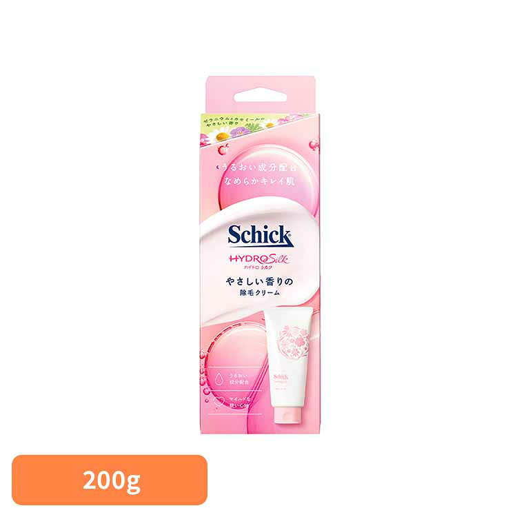 シック ハイドロシルク 除毛クリーム Schick 除毛剤 除毛クリーム うるおい成分 ヒアルロン酸ムダ毛処理 カモミール マイルド 塗る 取り除く 簡単 シック