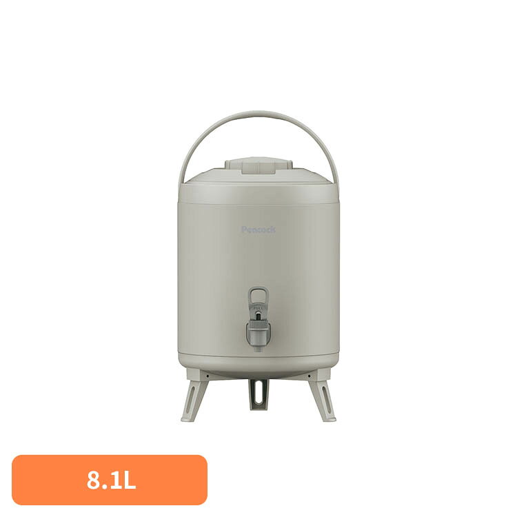 Rakuten - ピーコック キーパー ジャグ（アルミ） 8.1L ライトグレー INP-80ジャグ キーパー 広口 アルミ 水分補給 野球 サッカー スポーツ レジャー peacock