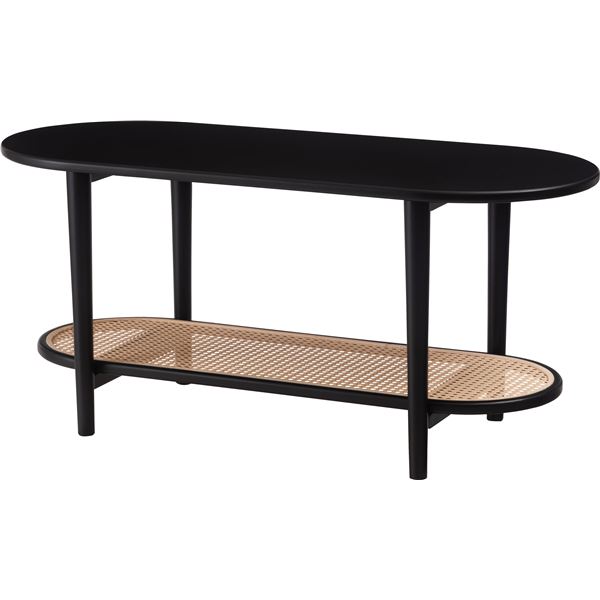 ローテーブル センターテーブル 約幅100cm ブラック 棚付き リビングテーブル リビング ダイニング インテリア家具 組立式