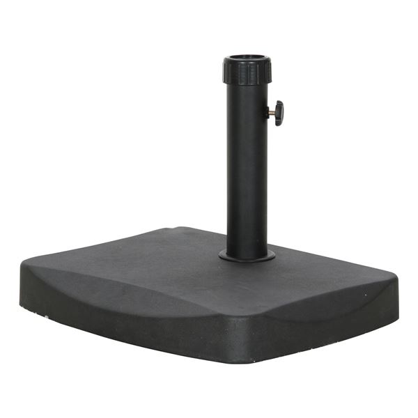 【P10倍】お買い物マラソンxポイントアップ【10/14 20:00〜10/17 9:59】迄　パラソルベース 半円型 20kg 幅48×奥行37×高さ35cm ブラック ガーデン ベランダ テラス アウトドア 店舗 お店【代引不可】