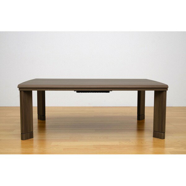 継ぎ足式モダンこたつテーブル 本体 【長方形/120cm×80cm】 ウォールナット 木製 本体 高さ調節可 テーパー加工【代引不可】