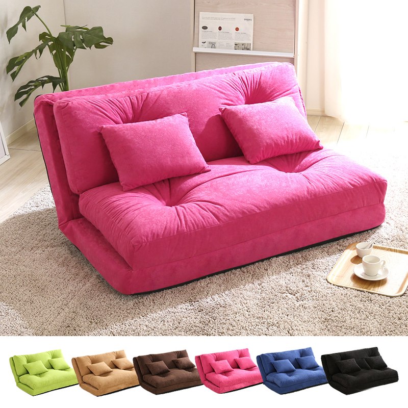 【P10倍】大感謝祭【12/19〜12/26】迄 ソファーベッド ソファベッド 折りたたみ リクライニング 3Wayソファベッド fluffy フラフィ120 布生地 ピンク (グリーン/ブラウン/ベージュ/ブルー/ピンク/ブラック) ubn n1