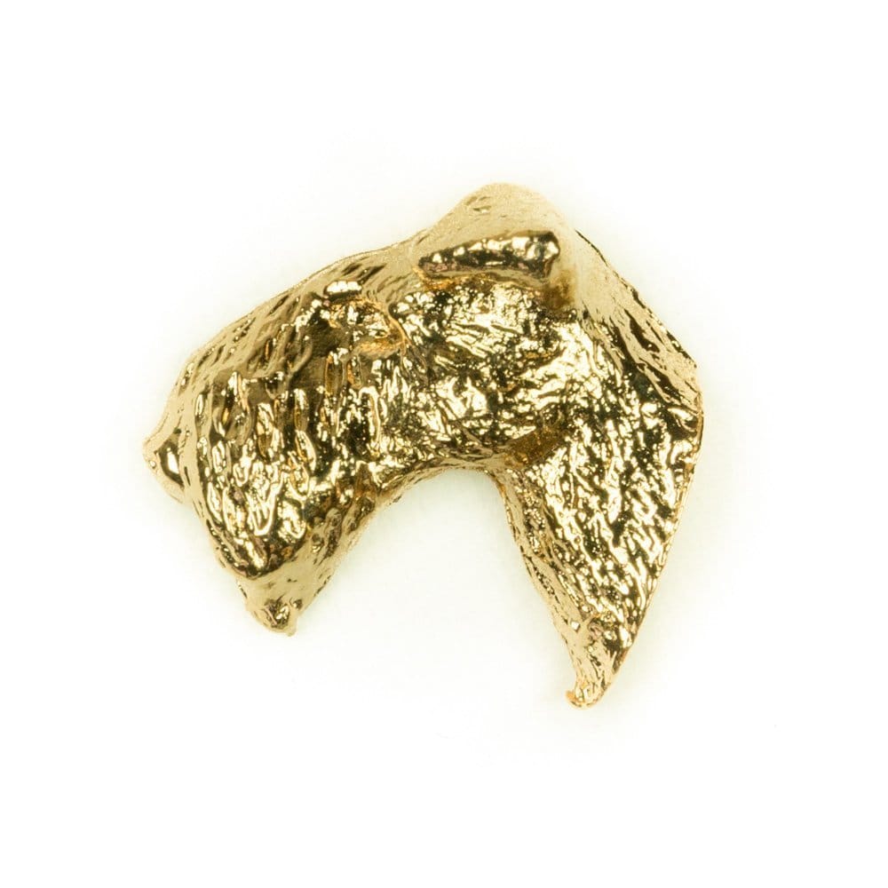 レークランドテリア イギリス製 22ctゴールドプレート アート ドッグ ピンバッジ コレクション