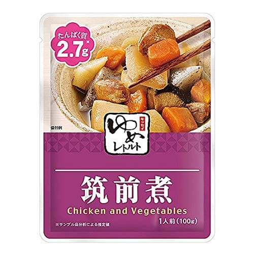 減塩 食品 キッセイ ゆめシリーズ 筑前煮 レトルト 100g×2袋セット 塩分 たんぱく質 リン カリウム にも配慮のサムネイル