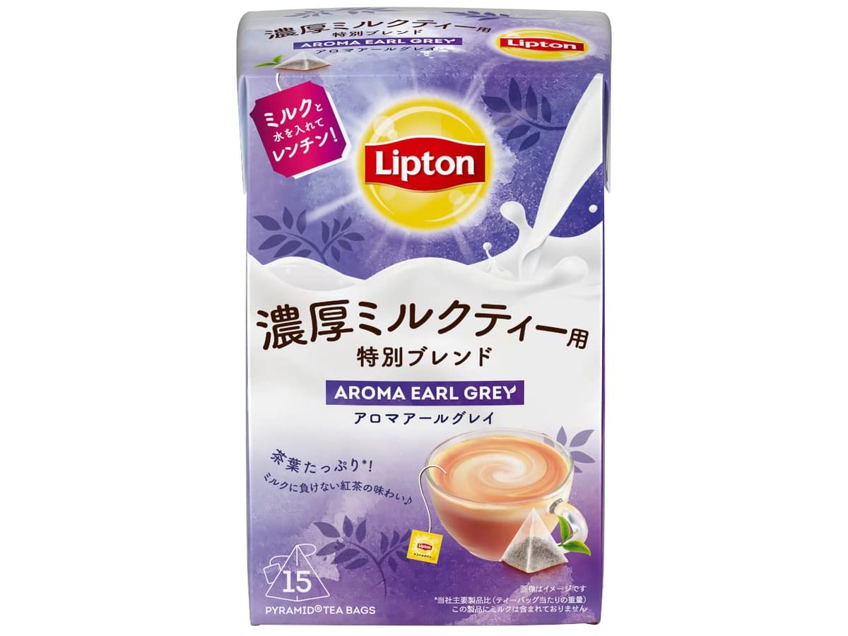 リプトン紅茶 濃厚ミルクティー用 特別ブレンド アロマアールグレイ 15袋×6袋のサムネイル