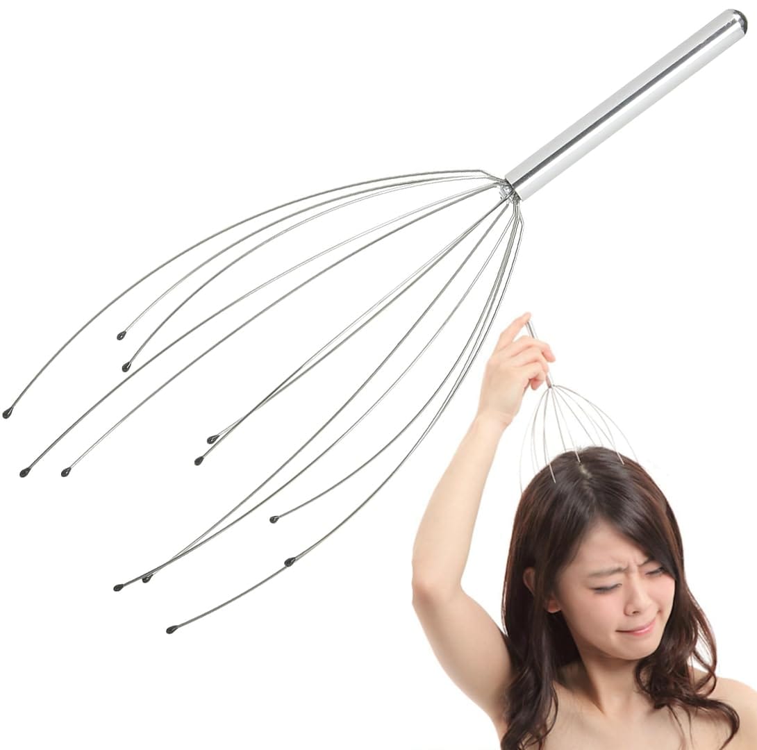 頭皮ゾクゾク快感 頭スッキリ ひんやり ヘッドスパワイヤー メタルシャワー… (1本セット)のサムネイル
