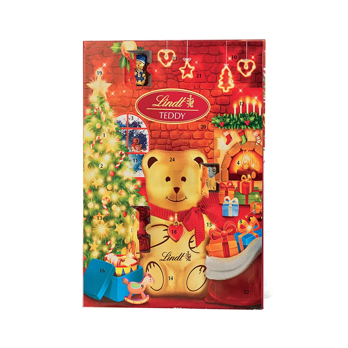リンツ (Lindt) チョコレート リンツテディ リビングルーム アドベントカレンダー 170gのサムネイル
