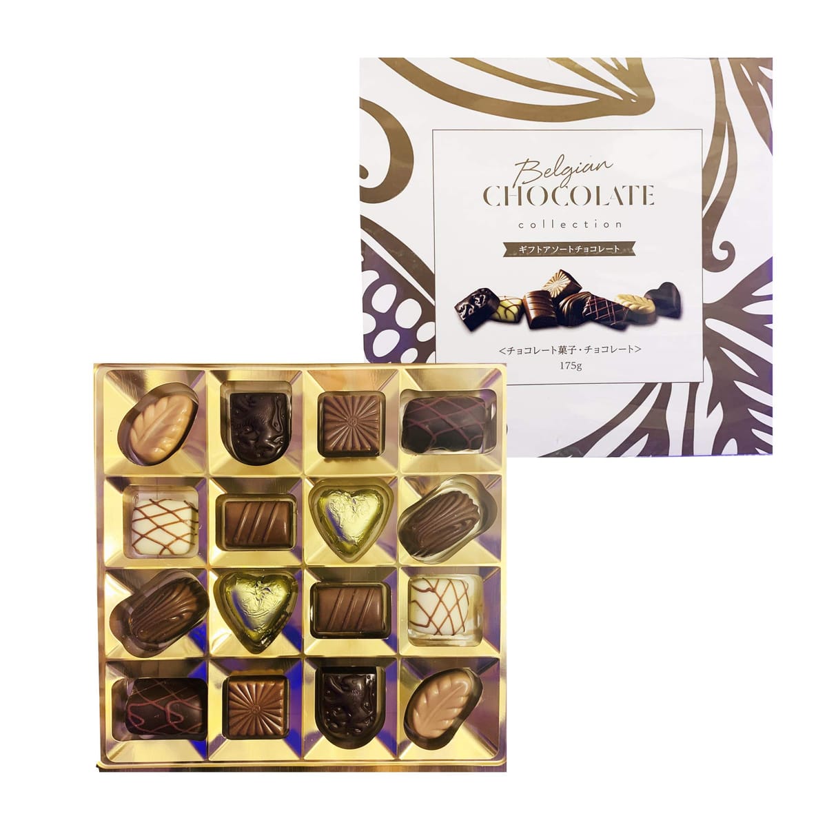 神戸物産 ベルギー直輸入 ギフトアソートチョコレート 175g バレンタインギフトのサムネイル