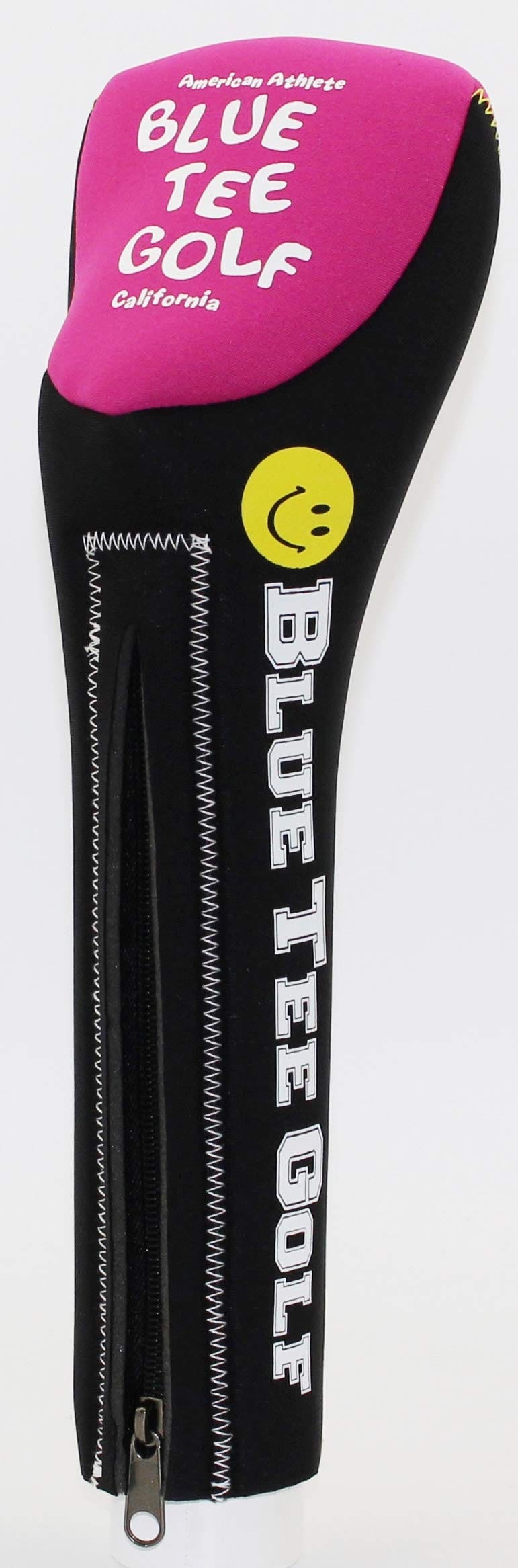 ブルーティーゴルフ ストレッチヘッドカバーDR用【HC-021】BLUE TEE GOLF (ピンク／ブラック)