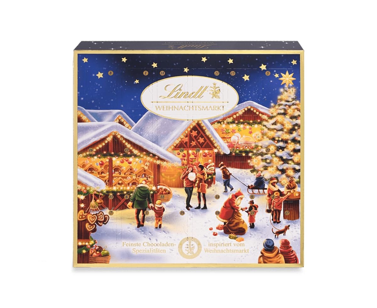 リンツ Lindt チョコレート リンドール クリスマスマーケット アドベントカレンダー 2023 115gのサムネイル