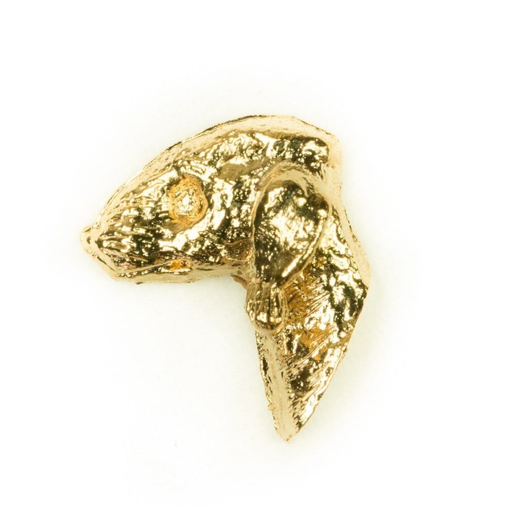 ベドリントンテリア イギリス製 22ctゴールドプレート アート ドッグ ピンバッジ コレクション