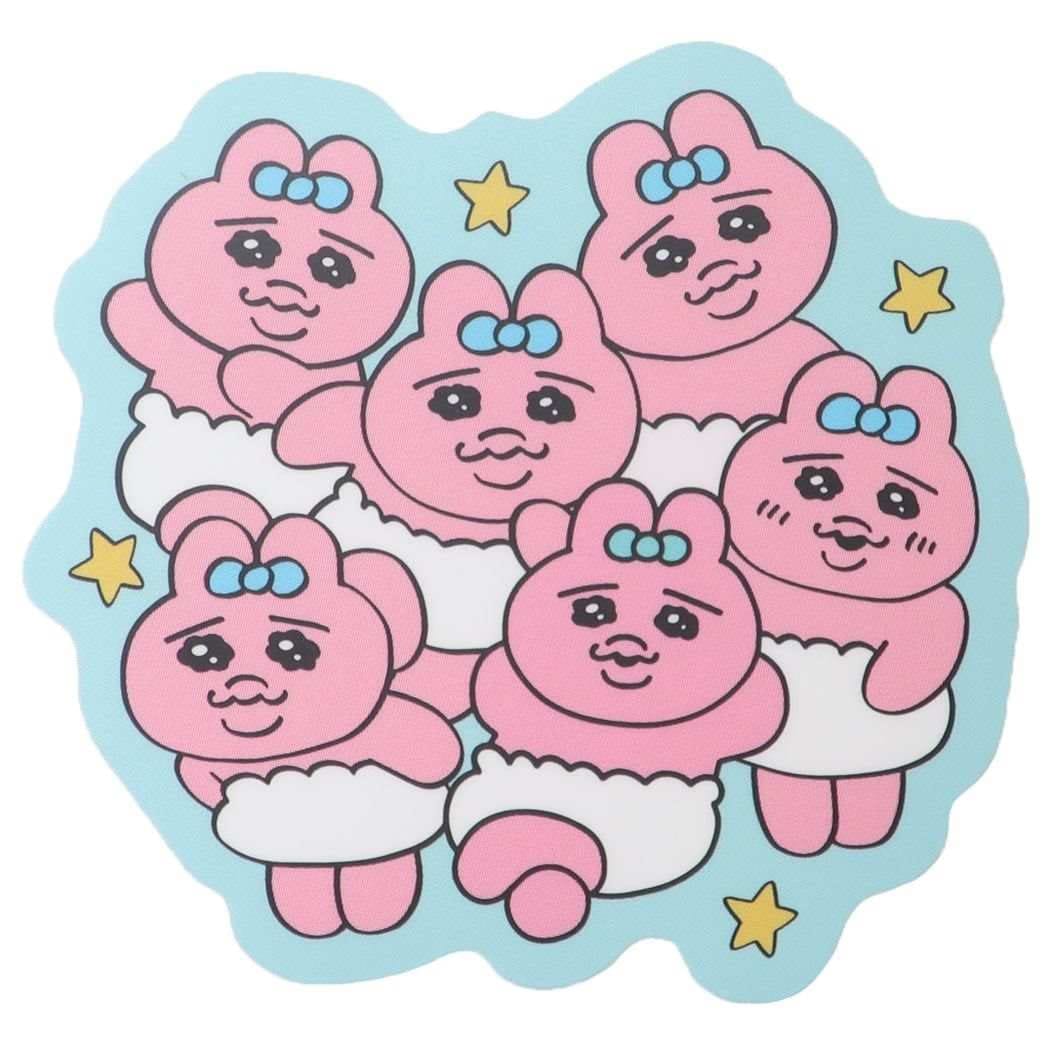 エンスカイ(ENSKY) おぱんちゅうさぎ ダイカットステッカーミニ 11 約H65×W65mm 紙 PP製