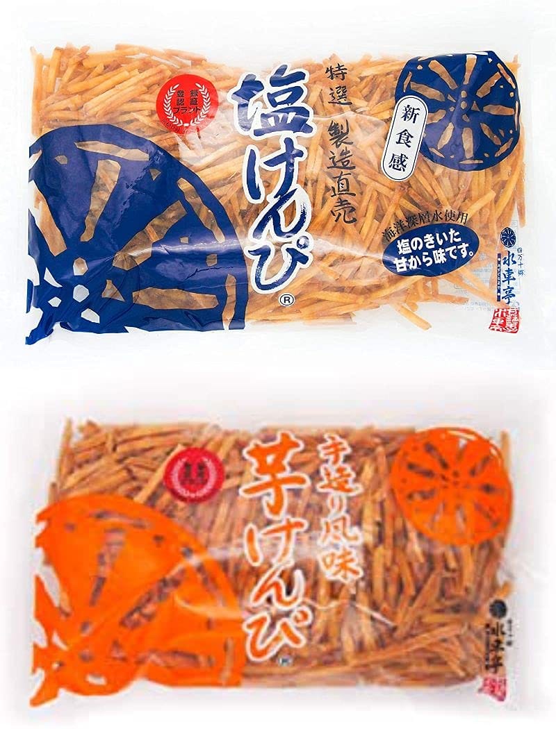 南国製菓 水車亭(みずぐるまや) 塩けんぴ 1kg 芋けんぴ 1kg 2袋セットのサムネイル