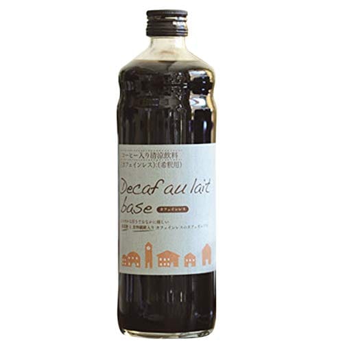 デカフェ オレ・ベース 600ml 　加糖（てんさい糖）カフェインレス 食物繊維入り　 カフェオレの素 アフォガード かき氷 シロップ