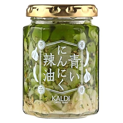 GO-EN カルディ KALDI 青いにんにく辣油 青唐辛子 120g ラー油 ニンニクのサムネイル