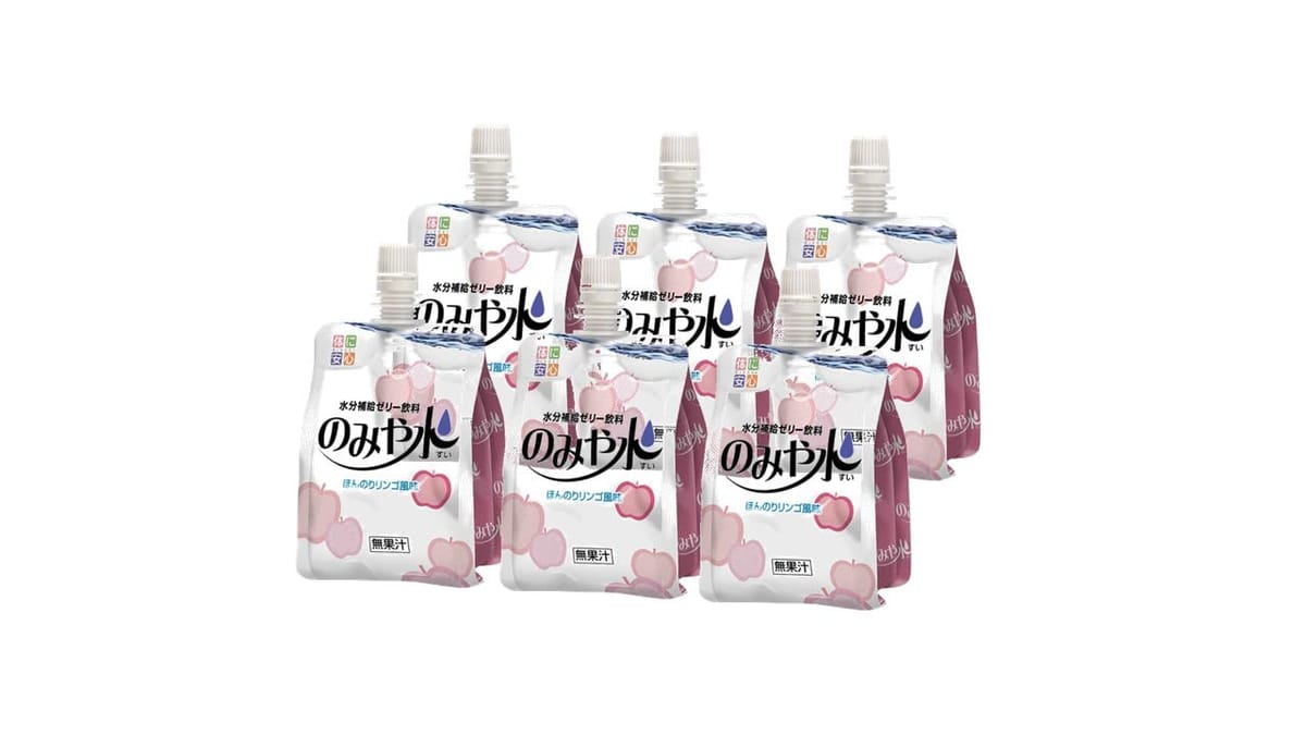 キッセイ薬品工業 のみや水 ほんのりリンゴ風味 150g×6本のサムネイル