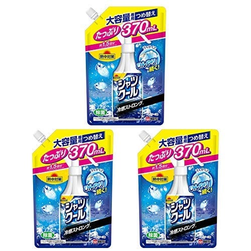 【3個セット】桐灰 熱中対策 シャツクール 冷感ストロング 大容量 詰め替え 370mlのサムネイル