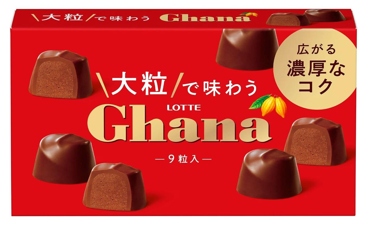 ロッテ 大粒で味わうガーナ 9粒入×10個