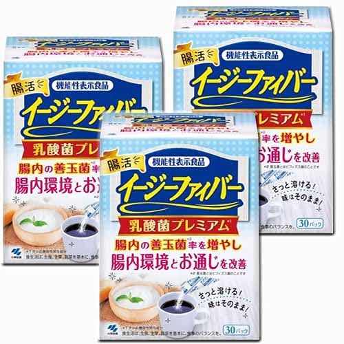 【3箱】イージーファイバー 乳酸菌プレミアム 30包x3箱 (4987072059654-3)のサムネイル