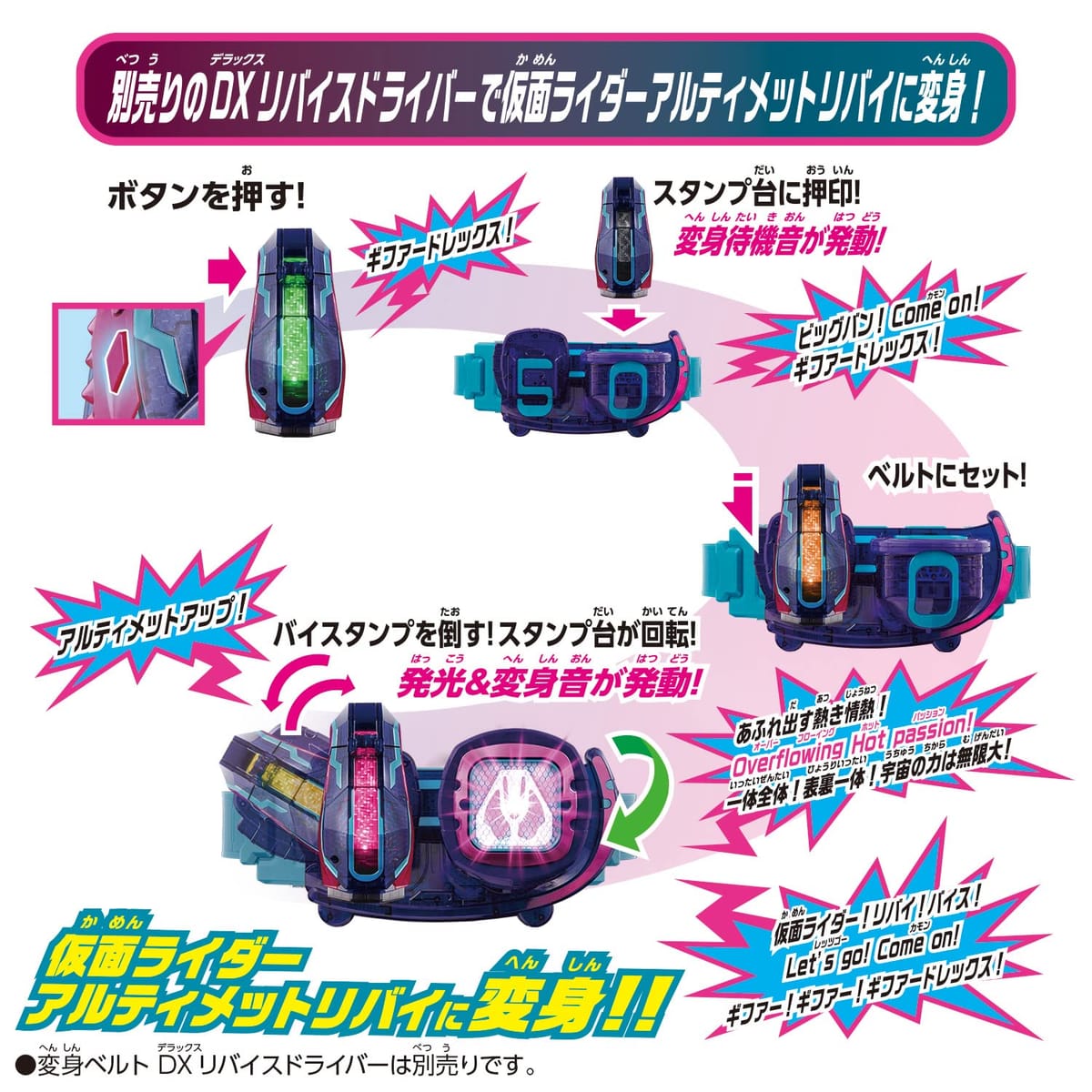 バンダイ(BANDAI) 仮面ライダーリバイス DXギファ―ドレックスバイスタンプ