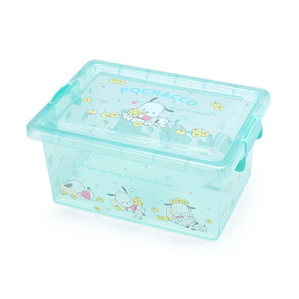 サンリオ(SANRIO) サンリオ フタ付き収納ケースM ポチャッコ ぽちゃこ pochacco クリア収納インテリア キャラクター 32×23×15cm 240915 衣替え 新生活 便利 おもちゃ入れ 整理 インテリア SANRIOのサムネイル