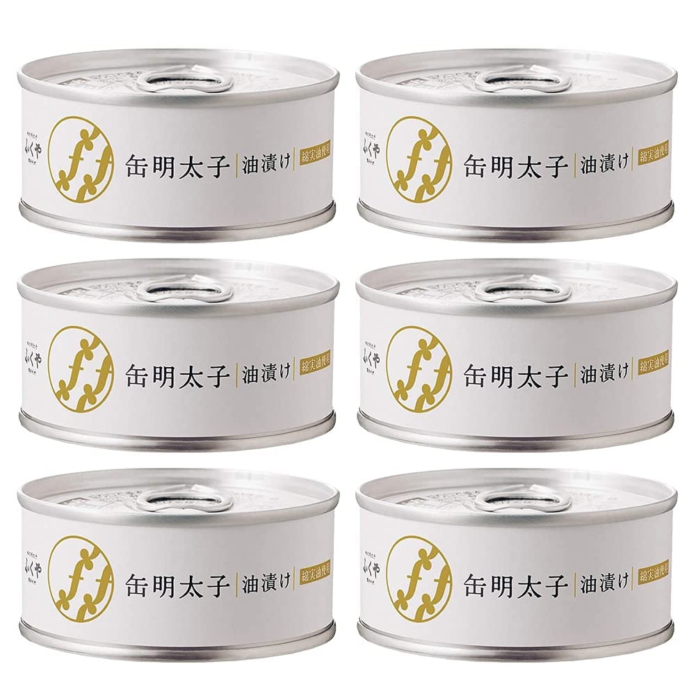 ふくや 缶明太子 油漬け 85g×6個のサムネイル