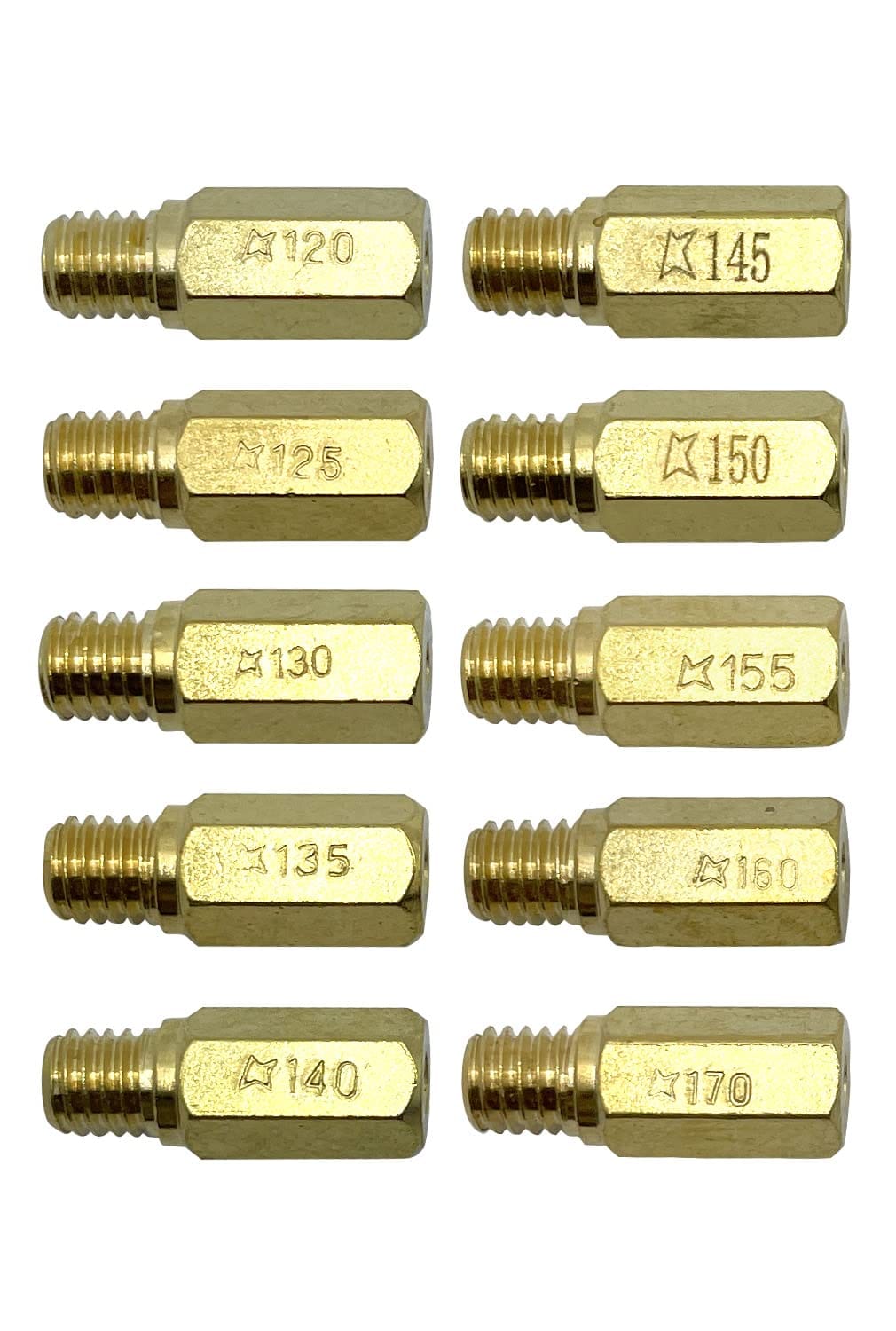 ファビュラス堂 社外 ケーヒン キャブレター メインジェット 120 125 130 135 140 145 150 155 160 170 10個 セット
