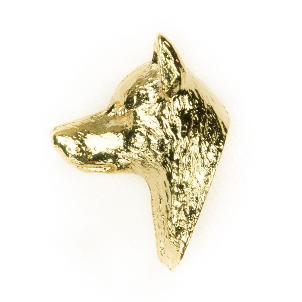 スウェーディッシュ・ヴァルフント イギリス製 22ctゴールドプレート アート ドッグ ピンバッジ コレクション