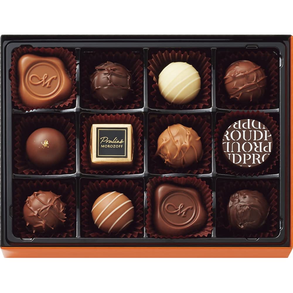 バレンタイン チョコレート 2024 人気商品 モロゾフ プラウド 手提げ袋付き(トリュフアソートメント 12個入り)MO-1592のサムネイル
