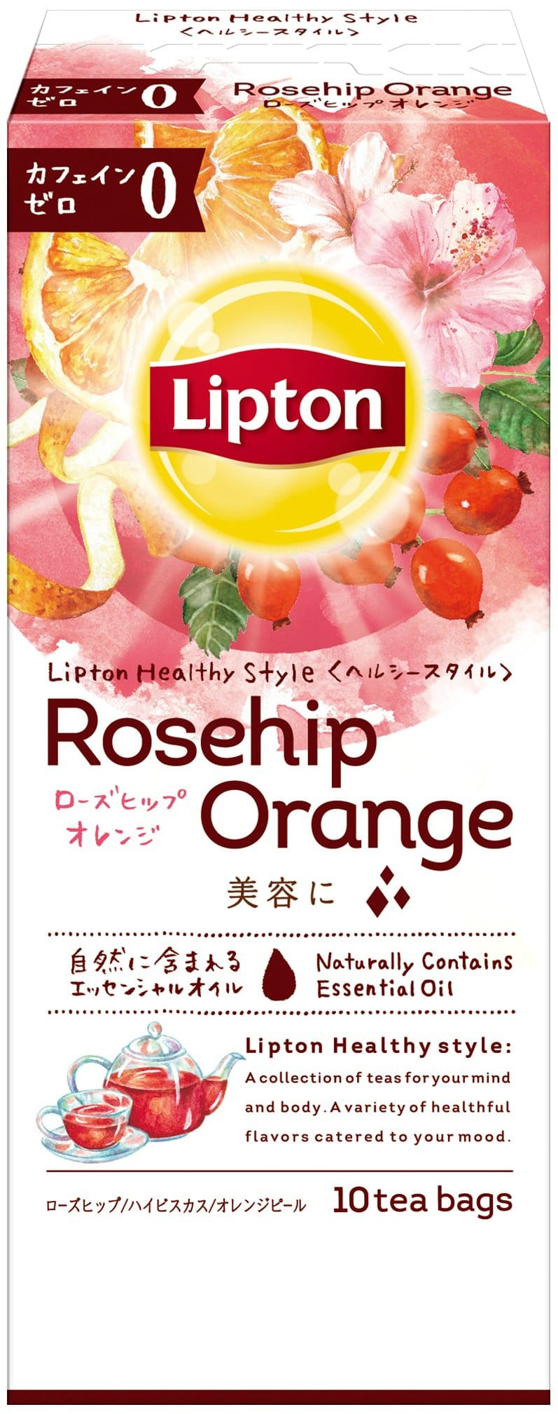 リプトン ヘルシースタイル ローズヒップ・オレンジティー ティーバッグ 10袋×6個のサムネイル